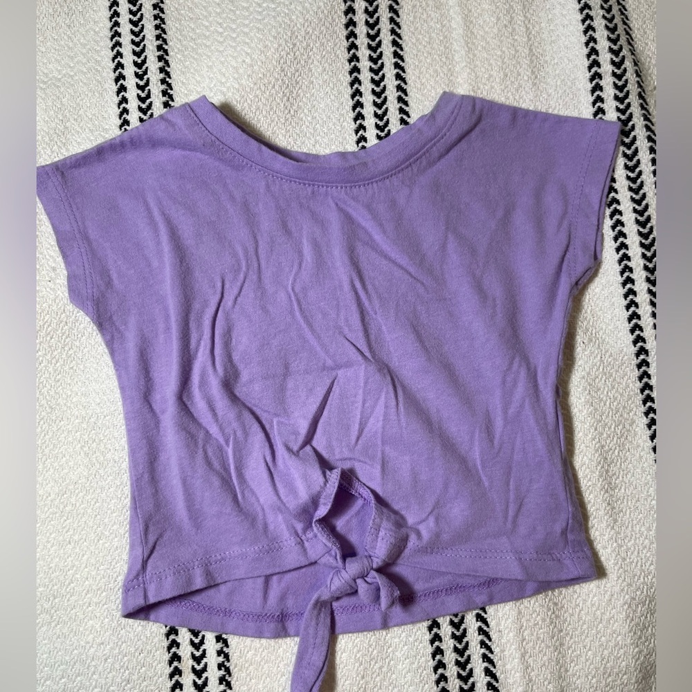The Children's place | Purple Tie front shirt | 6-9 months
